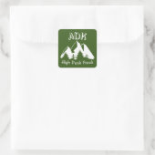 Adirondack High Peak Freak Vierkante Sticker (Tas)