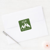 Adirondack High Peak Freak Vierkante Sticker (Envelop)
