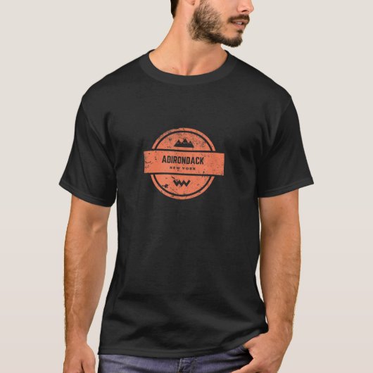 Adirondack High Peak wandelen camping buiten natuu T-shirt (Voorkant)