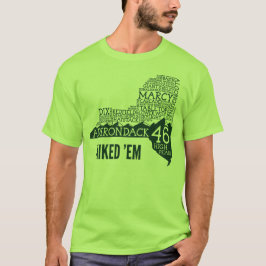 Adirondack High Peaks Hiked T-Shirt (Green Logo)