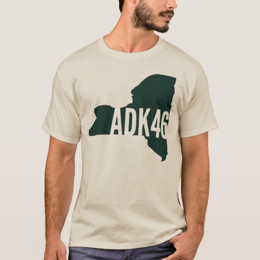 Adirondack High Peaks List Long Sleeve T-Shirt (Voorkant)