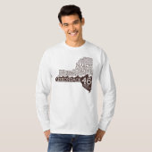 Adirondack High Peaks Long Sleeve T-Shirt (Brown) (Voorkant volledig)