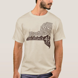 Adirondack High Peaks Long Sleeve T-Shirt (Brown)
