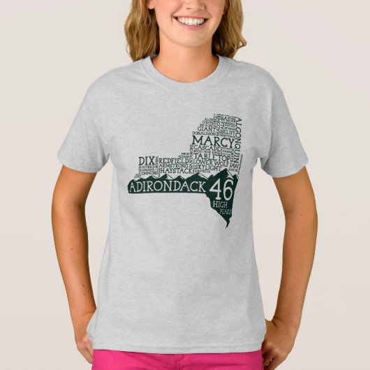 Adirondack High Peaks Women's Long T-Shirt (Voorkant)