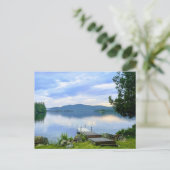 Adirondack Lake en Bergen Briefkaart met Kajaks (Staand voorkant)
