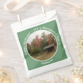 Adirondack Lean-to in de herfst Verjaardagsfeestar Bedankzakje (Geknipt)