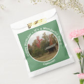 Adirondack Lean-to in de herfst Verjaardagsfeestar Bedankzakje (Gezegeld)