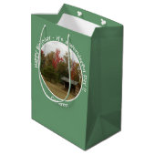 Adirondack Lean-to in de herfst Verjaardagsfeestar Medium Cadeauzakje (Achterkant Gekanteld)