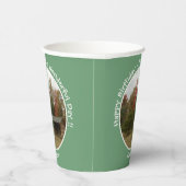 Adirondack Lean-to in de herfst Verjaardagsfeestar Papieren Bekers (Rechts)