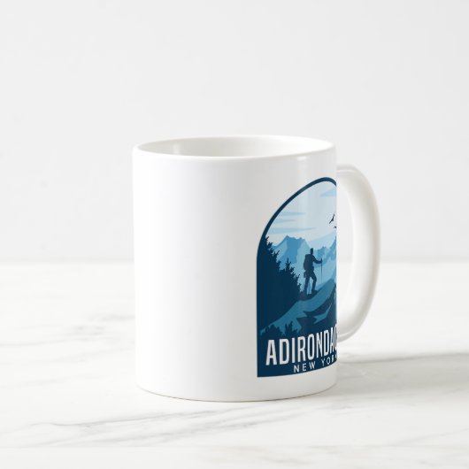 Adirondack Mountain Climate Hiking Mountainer Ad Koffiemok (Voorkant rechts)