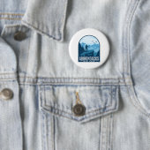 Adirondack Mountain Climate Hiking Mountainer Ad Ronde Button 5,7 Cm (In situ)