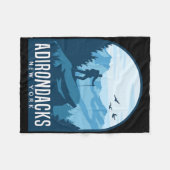 Adirondack Mountain Climbing Hiking Mountaineer Ad Fleece Deken (Voorkant (Horizontaal))