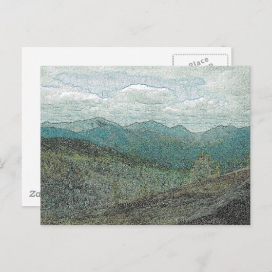 Adirondack Mountain Peaks Panorama Briefkaart (Voorkant / Achterkant)