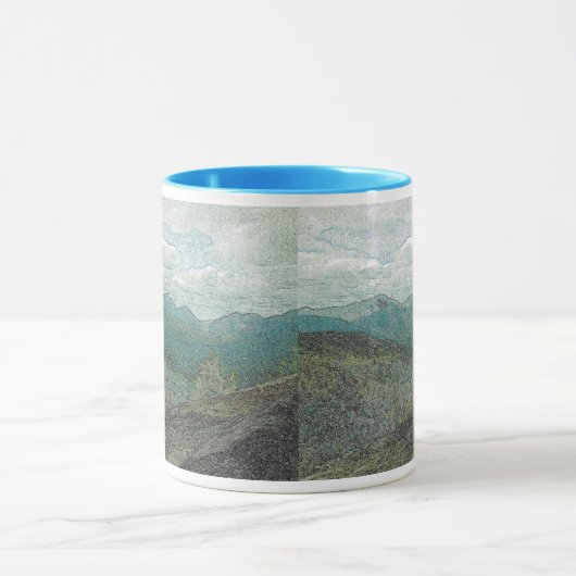 Adirondack Mountain Peaks Panorama Mok (Midden)