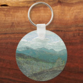 Adirondack Mountain Peaks Panorama Sleutelhanger (Voorkant)