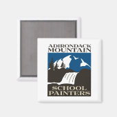 Adirondack Mountain School Schilders Magnet (Voorkant / Achterkant)