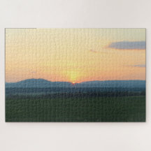 Adirondack Mountain Sunset Jigzaag Puzzle