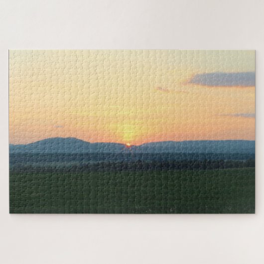 Adirondack Mountain Sunset Jigzaag Puzzle Legpuzzel (Horizontaal)