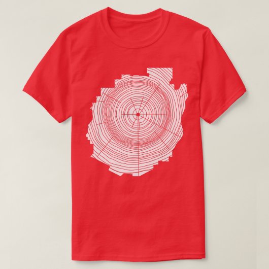 Adirondack Mountains Adirondacks Park Tree Rings T-shirt (Design voorkant)