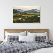 Adirondack Mountains - Fog - staat New York Canvas Afdruk (Insitu (Slaapkamer))