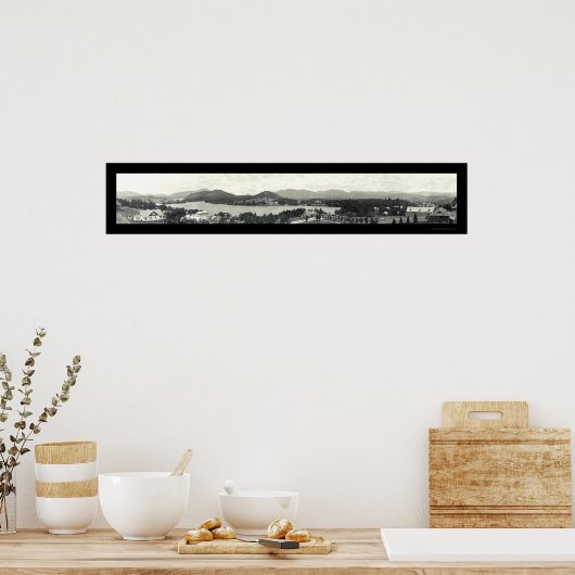 Adirondack Mountains & Lake Placid 1912 Poster (Keuken)