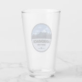 Adirondack Mountains New York Camping Glas (Achterkant)
