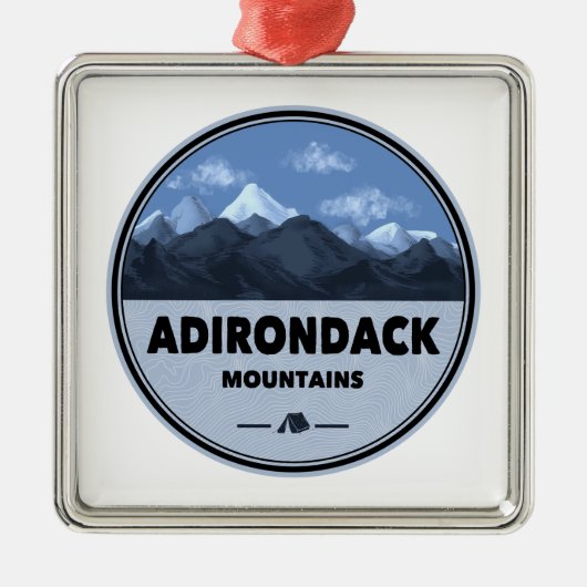 Adirondack Mountains New York Camping Metalen Ornament (Voorkant)