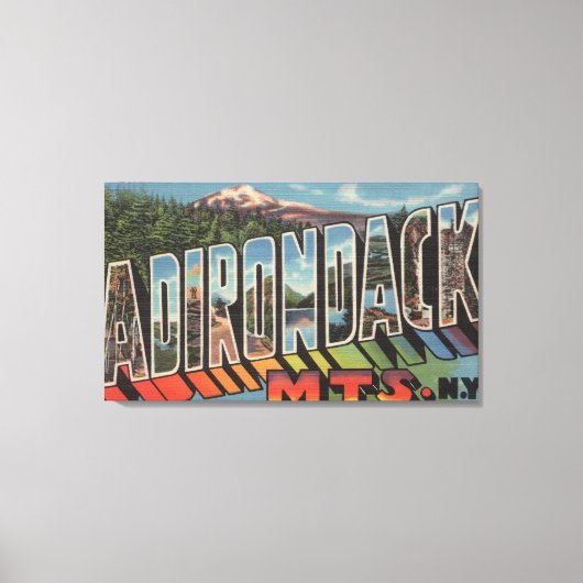 Adirondack Mountains, New York Canvas Afdruk (Voorkant)