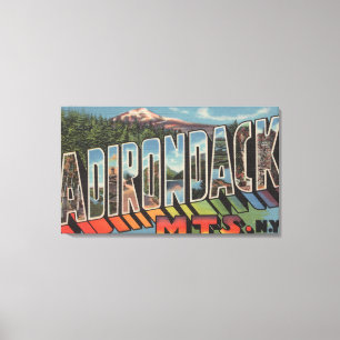 Adirondack Mountains, New York Canvas Afdruk