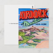 Adirondack Mountains NY Ansichtkaart Briefkaart (Voorkant / Achterkant)