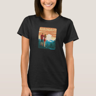 Adirondack Mountains Park Wandelen Paar Bos Adi T-shirt