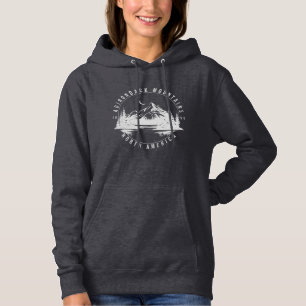 Adirondack Mountains Retro Vintage 1990 Hoodie