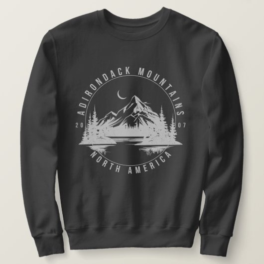 Adirondack Mountains Retro Vintage 2007 Trui (Design voorkant)