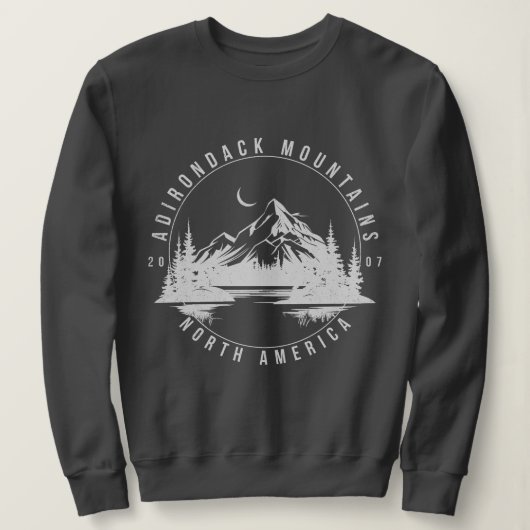 Adirondack Mountains Retro Vintage 2007 Trui (Design voorkant)