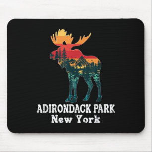 Adirondack Park Eland Silhouet Wandelen New York Muismat