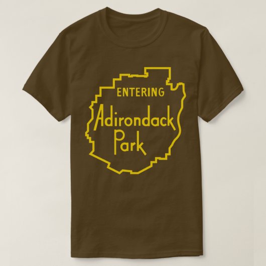 Adirondack Park Sign Adirondack Mountains T-shirt (Design voorkant)