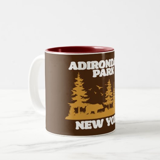 Adirondack Park Tweekleurige Koffiemok (Voorkant links)