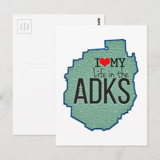 Adirondack Post Card Briefkaart (Voorkant / Achterkant)