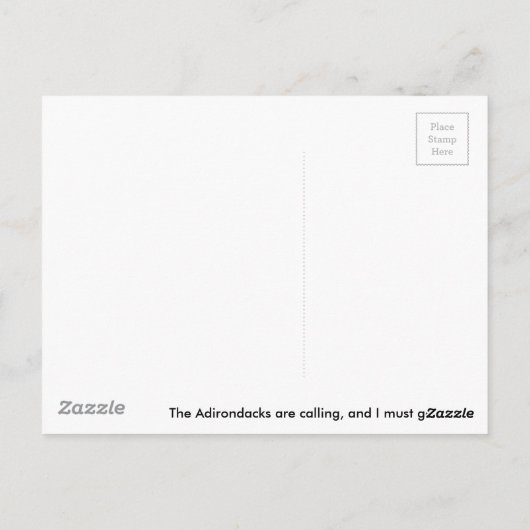 Adirondack Post Card Briefkaart (Achterkant)