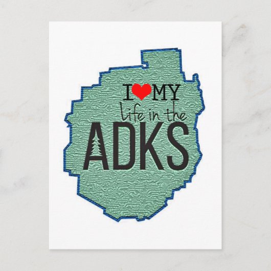 Adirondack Post Card Briefkaart (Voorkant)