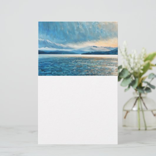 Adirondack Scène op Briefpapier (Staand voorkant)