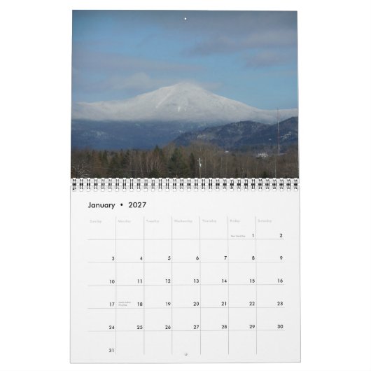 Adirondack Seasons Kalender (Jan 2027)