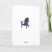 Adirondack stoel aangepast bericht voor elke geleg kaart (Achterkant)