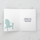 Adirondack-stoel aangepaste boodschap elke gelegen kaart (Binnen)