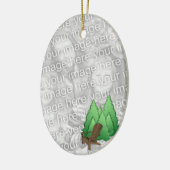 Adirondack Stoel Fotoversiering Keramisch Ornament (Links)