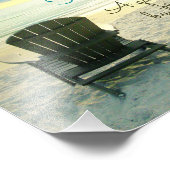 Adirondack-stoel op doorsnee foto afdruk (Hoek)