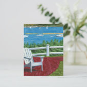 Adirondack-stoel Schilderen Briefkaart (Staand voorkant)