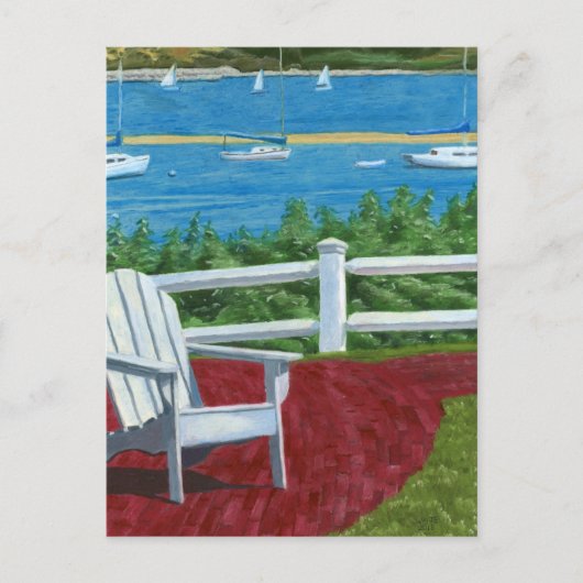Adirondack-stoel Schilderen Briefkaart (Voorkant)