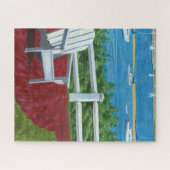 Adirondack-stoel Schildering 520-delig Puzzel (Horizontaal)