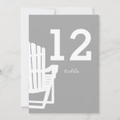 Adirondack stoel tafel nummer grijs kaart (Voorkant)